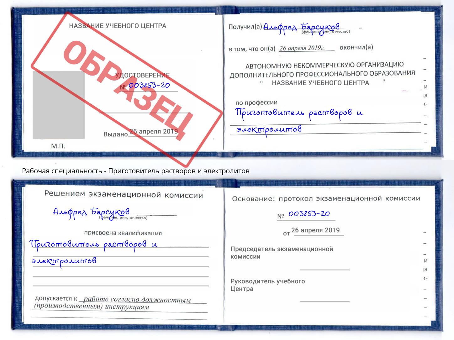 Приготовитель растворов и электролитов Оренбург